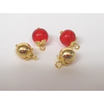 Dolls House Christmas Tree Decorations 12 Red & Gold Miniature Baubles and Trinkets 1:12th Scale