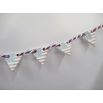 Dolls House Bunting USA Flag Pennant Garland Miniature 4th July Decoration 1:12 Scale