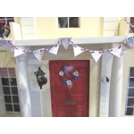 Dolls House Bunting USA Flag Pennant Garland Miniature 4th July Decoration 1:12 Scale