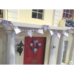 Dolls House Bunting USA Flag Pennant Garland Miniature 4th July Decoration 1:12 Scale