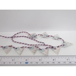 Dolls House Bunting USA Flag Pennant Garland Miniature 4th July Decoration 1:12 Scale