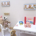 Dolls House Coat Hooks Teddy Bears Miniature Nursery Clothes Towel Wall Rail 1:12 Scale