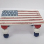 Dolls House Table USA Flag Miniature 1:12 Scale 4th July Furniture