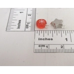 Dolls House Christmas Tree Decorations 12 Miniature Baubles & Stars Red Silver 1:12th Scale