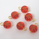 Dolls House Christmas Tree Baubles and Stars 12 Miniature Decorations Red Gold 1:12th Scale