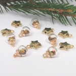 Dolls House Christmas Tree Decorations 12 Filled Miniature Glass Baubles and Stars 1:12th Scale
