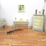 Dolls House Toy Letter Blocks Winnie the Pooh Theme Set of 3 Red Nursery Miniature 1: 12 Scale