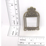 Dolls House Mirror Lace Bezel Bronze Birdcage Frame Miniature Wall Decor 1:12th Scale