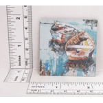 Dolls House Boats Picture 1:12 Scale Miniature Wall Art Decor