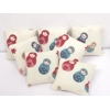 Miniature Cushion Nesting Dolls Print Matryoshka Throw Pillow Handmade 1:12 Scale Accessory