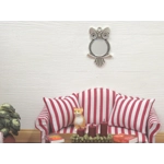 Dolls House Mirror Owl Shape Silver Coloured Frame 1:12th Scale Miniature Accessories