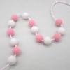 Dolls House Pom Pom Garland Pink & White Miniature Decor 1:12 Scale