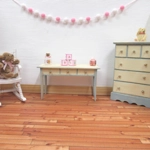 Dolls House Pom Pom Garland Pink & White Miniature Decor 1:12 Scale