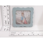 Dolls House Nursery Picture Peter Rabbit Blue Framed Miniature Decor 1:12 Scale