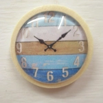 Dolls House Clock Beach Drift Wood Theme Miniature Wall Decor 1:12th Scale