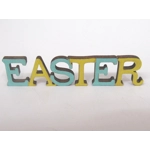 Dolls House Easter Decoration Word Blue and Yellow 1:12th Scale Miniature