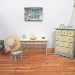 Dolls House Hat Orange & White Ribbon with Organza Bow Miniature Clothes Accessory 1:12 Scale