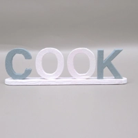 Dolls House Cook Word Miniature Blue White Decor 1:12th Scale Kitchen