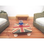Dolls House Table British Flag Handmade Low Coffee 5cm x 5cm Miniature Furniture 1:12 Scale