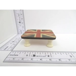 Dolls House Table British Flag Handmade Low Coffee 5cm x 5cm Miniature Furniture 1:12 Scale
