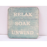 Dolls House Bathroom Relax Soak Unwind Blue 1:12th Scale Miniature Decor Accessory