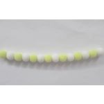 Dolls House Easter White and Yellow PomPom Garland 1:12 Scale Decor