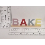 Dolls House Kitchen Bake Word Ornament 1:12th Scale Miniature Accessory