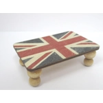 Dolls House Table UK Flag Design Handmade Low Coffee Occasional Miniature Furniture 1:12 Scale