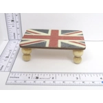 Dolls House Table UK Flag Design Handmade Low Coffee Occasional Miniature Furniture 1:12 Scale