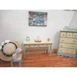 Dolls House Hat Black & White with Satin Roses and Bow Miniature Clothes Accessory 1:12 Scale