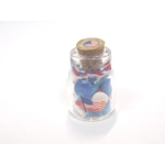 Dollhouse 4th July Candy in a Decorated Glass Jar Miniature Accessory 1:12th Scale