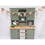 Dollhouse 4th July Lollipop Candy with Miniature Glass Jar Red White & Blue I:12th Scale