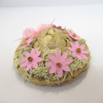 Dolls House Hat Pink Flowers Miniature Summer Clothes Accessories 1:12 Scale
