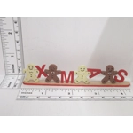 Dolls House Christmas Decoration Miniature Xmas Word and Gingerbread Men 1:12th Scale