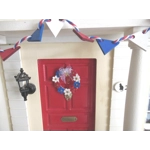 Dolls House Bunting Red White and Blue Miniature 4th July Decoration 1:12 Scale