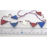 Dolls House Bunting Red White and Blue Miniature 4th July Decoration 1:12 Scale