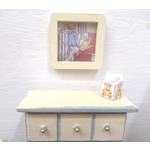 Dolls House Nursery Miniature Picture Winnie the Pooh Christopher Robin 1:12 Scale