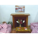 Dolls House Picture Seaside Town Miniature Wall Art Accessory 1:12 Scale