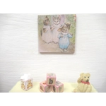 Dolls House Nursery Picture Tom Kitten Peter Rabbit 1:12 Scale Miniature Wall Decor