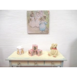 Dolls House Nursery Picture Tom Kitten Peter Rabbit 1:12 Scale Miniature Wall Decor