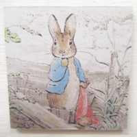 Dolls House Miniature Nursery Picture Peter Rabbit 1:12 Scale Wall Decor
