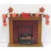 Dolls House Christmas Garland Xmas Embellishments and Red Flowers 1:12 Scale Miniature Decoration