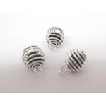 Dolls House Christmas Tree Decorations 12 Black Silver Miniature Baubles and Stars 1:12th Scale