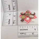 Dolls House Christmas Cookies and Plate 9 Miniature Xmas Biscuits 1:12th Scale