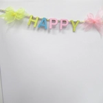 Dolls House Easter Garland Pink Yellow and Blue Miniature Decoration 1:12 Scale