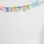 Dolls House Easter Garland Pink Yellow and Blue Miniature Decoration 1:12 Scale