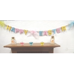 Dolls House Easter Garland Pink Yellow and Blue Miniature Decoration 1:12 Scale