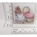 Miniature Nursery Picture Peter Rabbit Hunca Munca Dolls House Wall Art 1:12 Scale