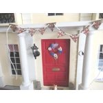 Dolls House Bunting Union Jack 9 Wood British Flags Miniature UK Decoration 1:12 Scale