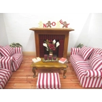 Dolls House Gingerbread Men with Noel Word 1:12th Scale Christmas Decoration